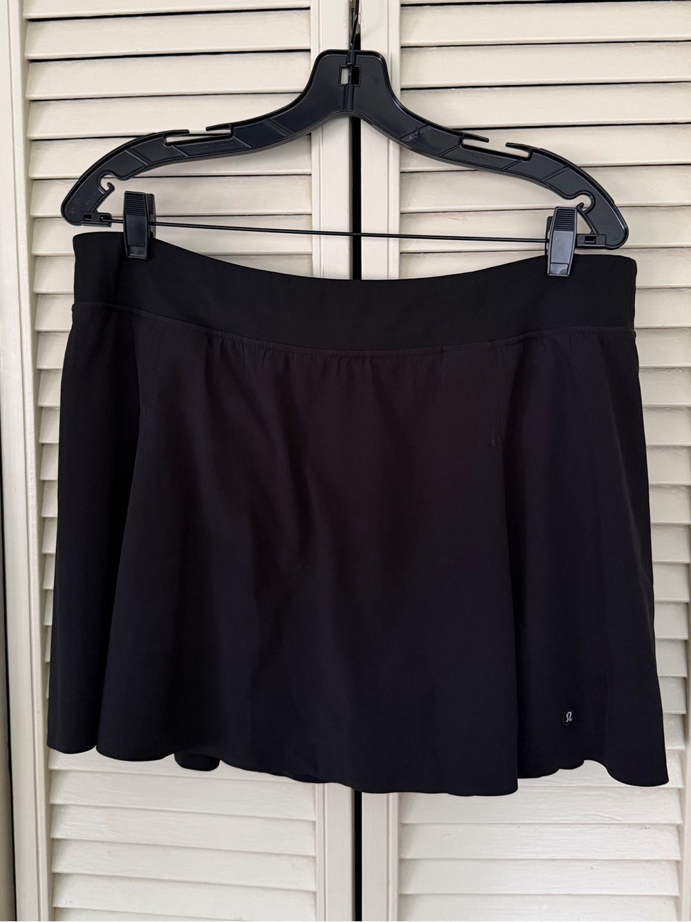 Lululemon Black Tennis Skirt High Rise Stitched Logo XL - Picture 6 of 9